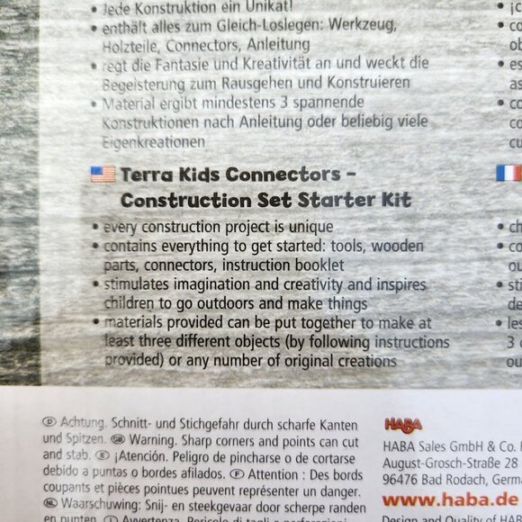 HABA Terra Kids Connectors Backyard Nature Craft Kit STEM ENGINEERING Toy NEW Mo - Picture 4 of 9